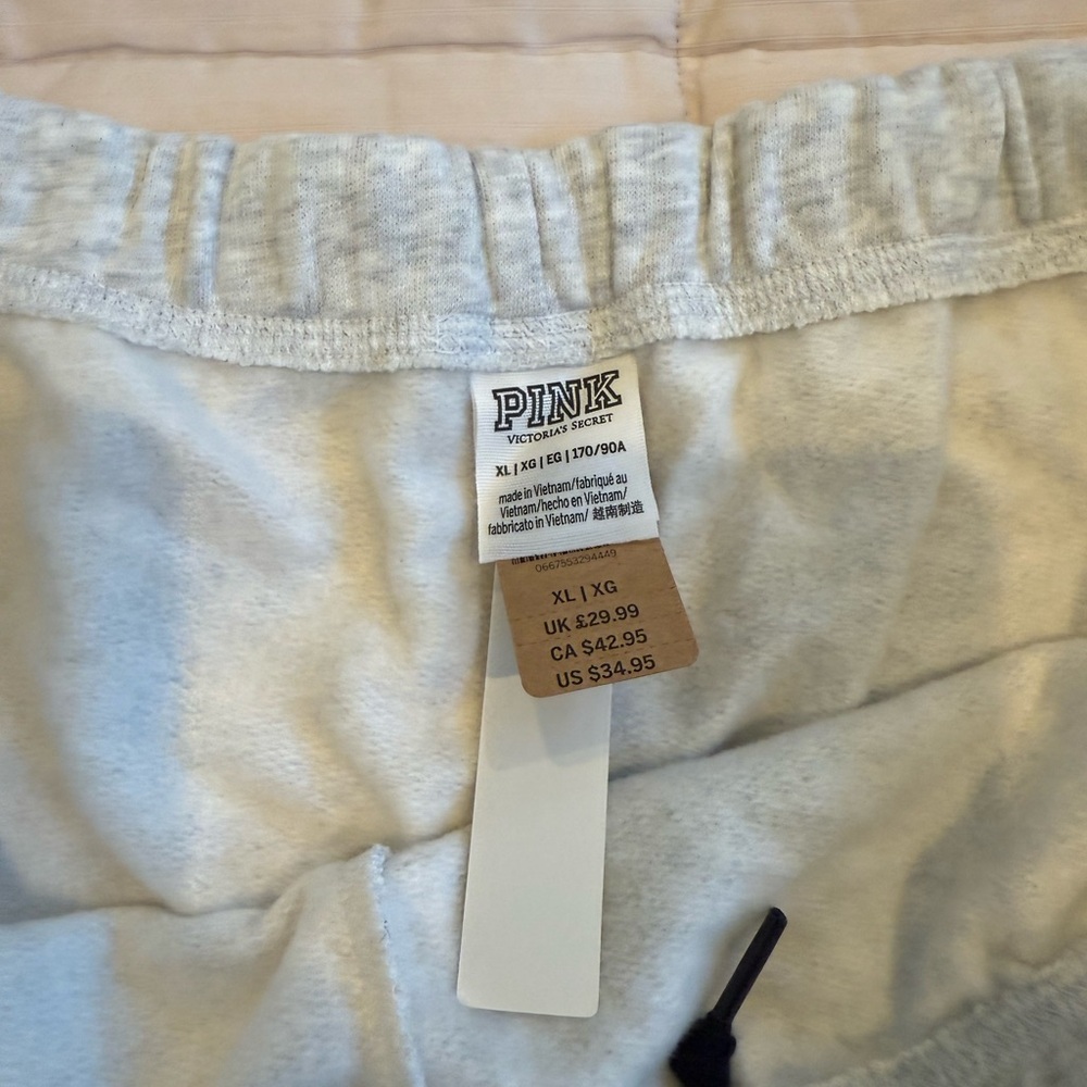 PINK Victoria's Secret Light Gray Athletic Shorts - Picture 2 of 3